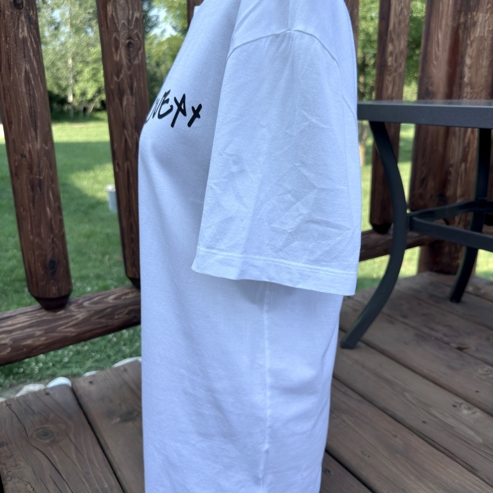 Versace White Tee With Black Script - image 5